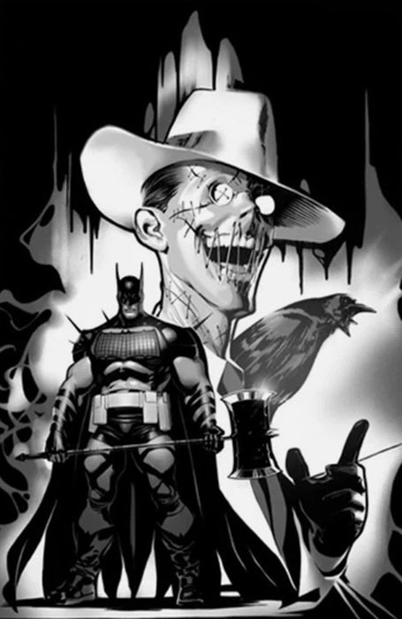 ABSOLUTE BATMAN #19 PABLO VILLALOBOS EXCLUSIVE B&W VARIANT ABSOLUTE SCARECROW