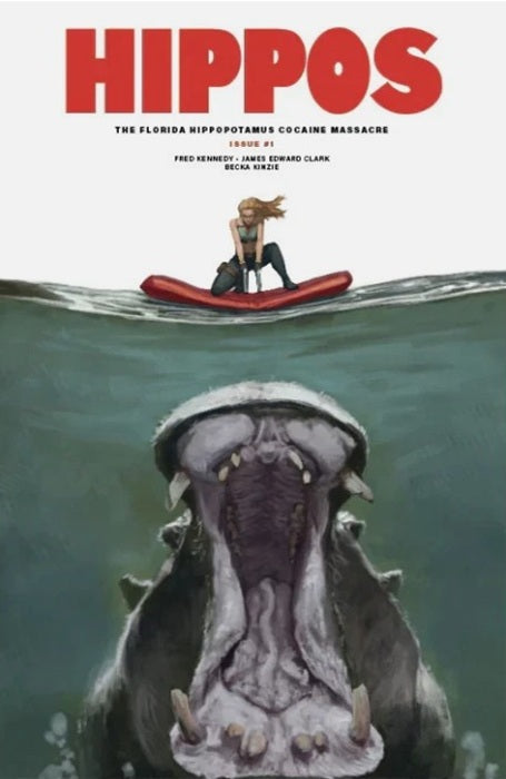 FLORIDA HIPPOPOTAMUS COCAINE MASSACRE #1 SKAN SRISUWAN JAWS HOMAGE VARIANT LIMITED TO 400 COPIES