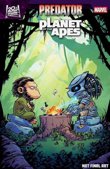 PREDATOR VS. PLANET OF THE APES #1 COVER E SKOTTIE YOUNG VARIANT