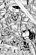 TMNT USAGI YOJIMBO WHEREWHEN #1 EXCLUSIVE VINCENT RUSH VARIANT BLACK FLAG COMICS