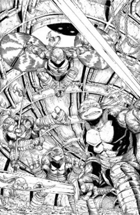 TMNT USAGI YOJIMBO WHEREWHEN #1 EXCLUSIVE VINCENT RUSH VARIANT BLACK FLAG COMICS